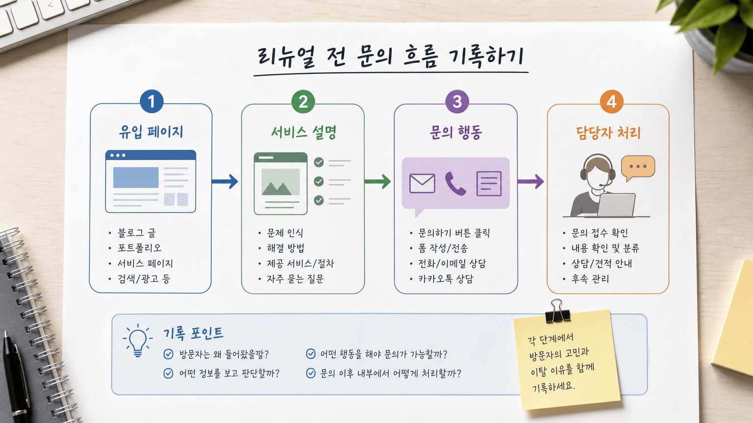홈페이지 리뉴얼 후 문의 감소를 막는 전환 동선 설계법
