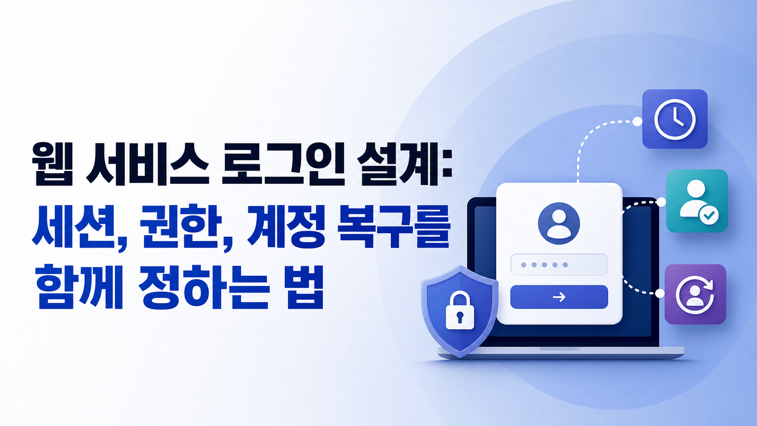 웹 서비스 로그인 설계: 세션, 권한, 계정 복구를 함께 정하는 법